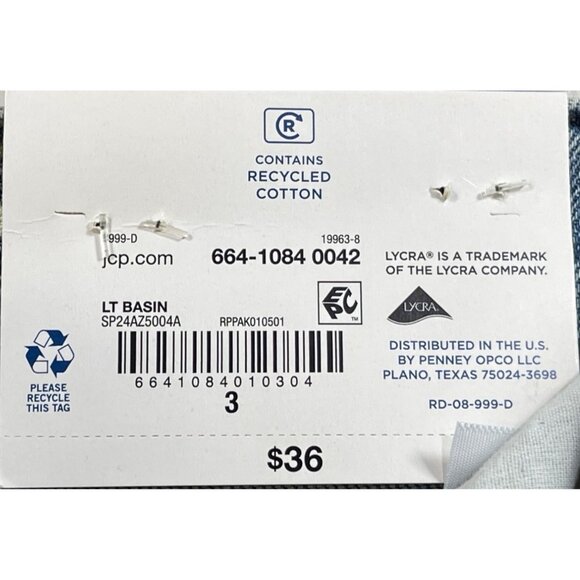 Arizona Jean Co. Juniors Size 3 Vintage Comfort Mom Shorts With 3" Inseam - Picture 9 of 11